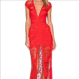 For Love & Lemons red gown
